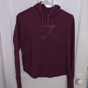 Gymshark workout sweatshirt (dark purple color)